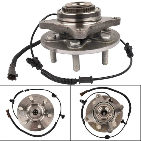 Front Wheel Hub And Bearing Assembly For Ford F150 4x4 2015 To 2020 Left Or Right Direct Fit Easy Install OE Replacement JL3Z1104P HUB471