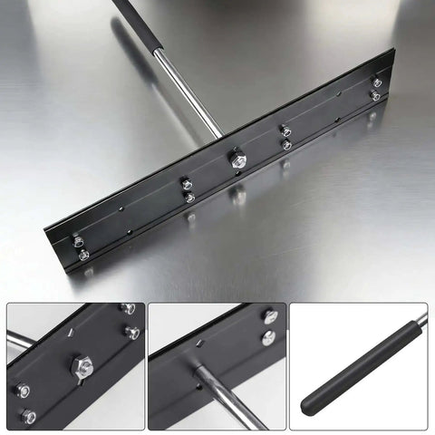 Heavy Duty 16 Inch Sheet Metal Folding Tool With Dual Depth Three Eighths And One Inch Bends, PVC handle close-up