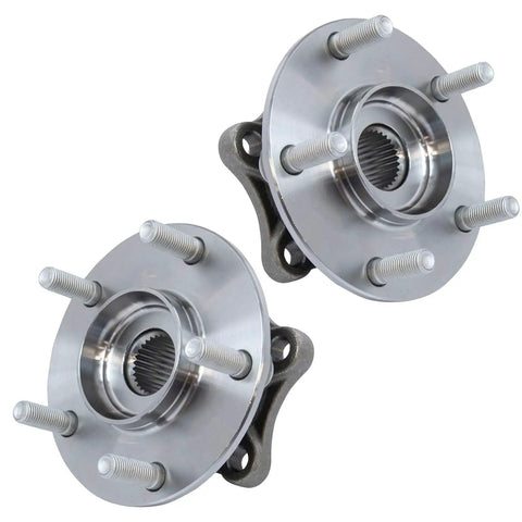Two Piece Front Wheel Bearing And Hub Assembly Kit For Mazda 3 2014 To 2018 Japan Built And 2014 To 2018 Mexico Built With 2016 To 2021 CX 3 Front Driver And Passenger Sides, showing metal construction