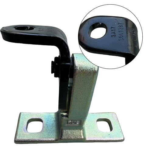 Rear Upper Left Car Door Hinge with enhanced load bearing, corrosion-resistant metal, close-up view of hinge detail.