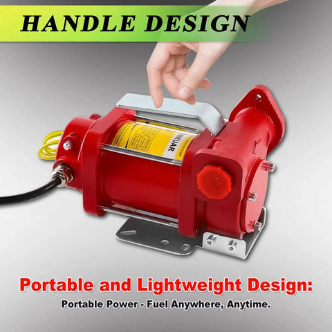 Heavy Duty Portable 110V Fuel Transfer Pump With Manual Nozzle For Gas Diesel Kerosene Biodiesel And More Self Priming 10 GPM Oil Transfer Pump For Home Garage Shop Farm Use