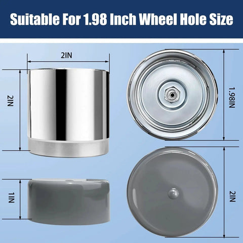 Direct Replacement Trailer Wheel Bearing Protector For A 1.980 Inch Hub Bore That Fits Bearing Buddy 1980 Dust Cap 2 Pack Keeps Bearings Safe From Water Dirt And Debris With A No Brainer Install, multiple views