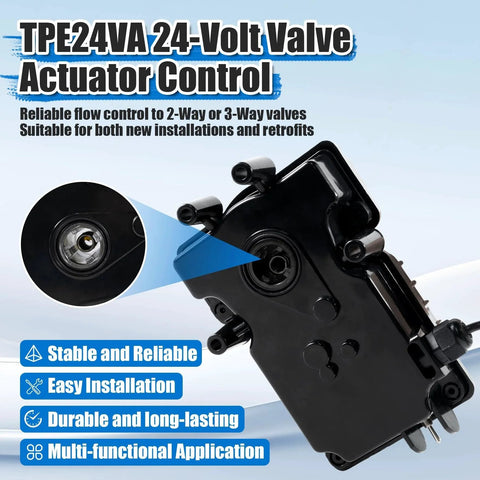 24V Pool Valve Actuator Replacement For All 24VAC Systems, Auto Rotation For 2 Way And 3 Way Valves, Perfect For Pools, Spas, Solar Heating