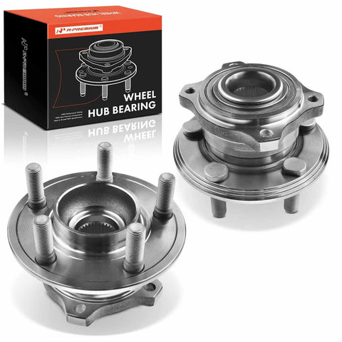 2 Pack Rear Wheel Bearing And Hub Assembly For Dodge Charger Challenger And Chrysler 300 2015 Through 2023 With 5 Lug Direct Fit High Load