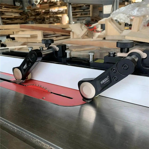TS Precision Table Saw Stock Guides For Straight Rips And Perfect Dadoes mounted on table saw for woodworking