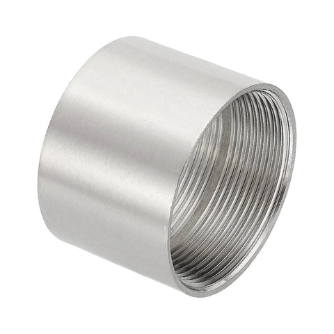 304 Stainless Steel 2 By 2 Inch Female BSPT Thread Straight Pipe Coupling Connector Adapter For Pumps And Plumbing Built To Last