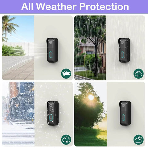 All Weather Protection for No Drill Doorbell Mount For Second Gen Video Doorbell Easy Install Adjustable 0 To 45 Degree