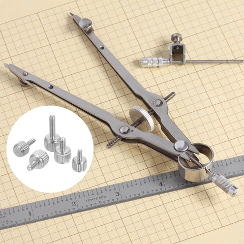 8 Pcs M2 By 8mm Vernier Caliper Screws Pro Grade Stainless Steel Flat Head Knurled Thumb Screws for tool adjustments.