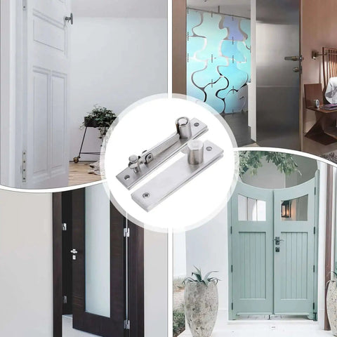 Heavy Duty Hidden Pivot Door Hinge Adjustable Rotation Hinge For Wood Doors Built To Last Concealed Hardware Brushed Finish