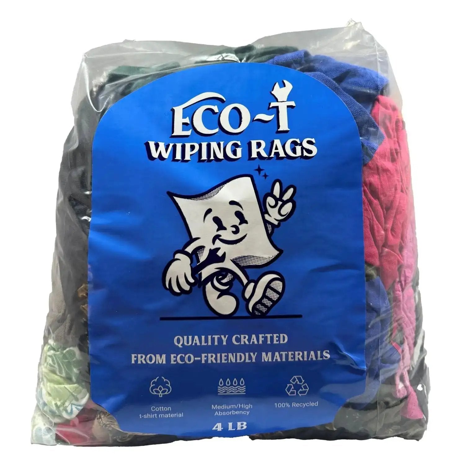 Industrial Mechanic Shop Rags Four Pound Bag Made From...