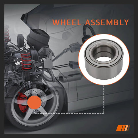 Front Wheel Hub Bearing With ABS For Hyundai Sonata 2013-2016, Tucson 2014-2016, Cadenza 2014-2016, Optima 2014-2015 FWD OEM-Grade Wheel Hub Assembly Replacement, shown near a car wheel assembly diagram.