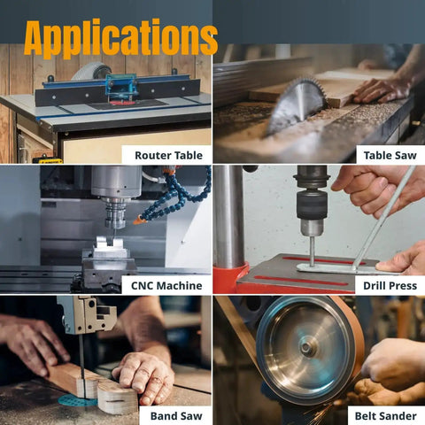 Applications of Magnetic Safety Switch With Emergency Stop For Table Saws Routers Drill Presses And Band Saws 120V 18A