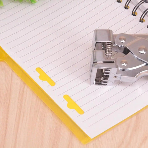 Handheld T Slot Hole Punch For DIY Crafts With Non Slip Grip Aircraft Style Euro Slot Punch T Hook Clamp Pliers on notebook paper