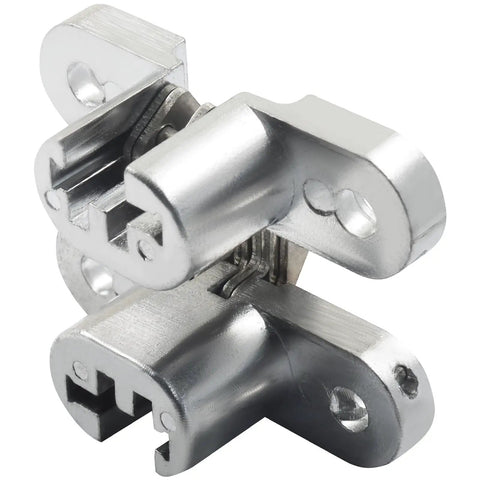 Hidden Stainless Steel 180 Degree Concealed Hinge For Frameless Kitchen Cabinets One And Three Quarters Inch Opening With Screws