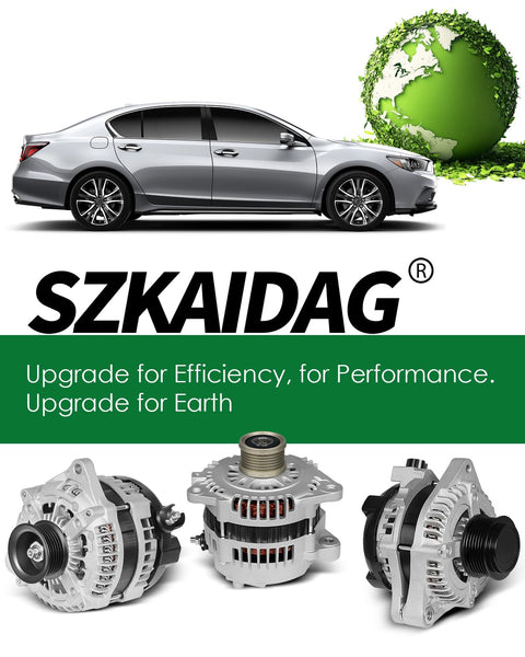 Beefed Up 160 Amp Alternator For Jeep Wrangler 2007 2008 3.8L V6 And Chrysler Town And Country 2008 2009 2010 3.3L 3.8L And Dodge Grand Caravan 2008 2009 2010 With Six Grooves OE 04801304AA alternator display