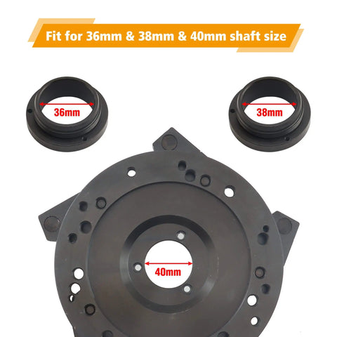Universal Wheel Balancer Adaptor Plate No Fuss For Tire Balancing Machine Clamp Fitment For 36 38 40mm Shaft And 3 4 5 6 8 10 Lug Patterns