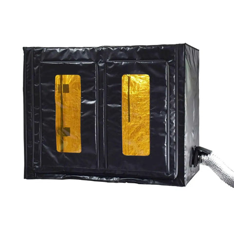 Beefy Size 3D Printer Enclosure With Ventilation Kit for FDM DLP SLA LCD Printers, black with thermal cover and ventilation pipe