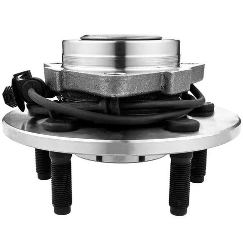 Front view of Front Wheel Bearing And Hub Assembly For Dodge Ram 1500 2002 2003 2004 2005 Beefy Heavy Duty Wheel Hub Replacement Direct Fit ABS