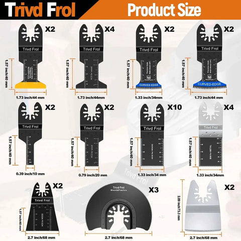 121 Pack Oscillating Saw Blades Kit All In One With Titanium Blades Sandpaper And Sanding Pads For Wood Metal And Plastic Cutting Multitool Blades Set Fits Bosch DeWalt Ryobi Milwaukee Includes HCS Bi Metal Curved Edge And Japanese Teeth