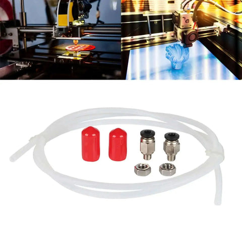 Filament Dryer Box Tubing Set for 3D Printers With Secure Quick Connects And Sealing Caps Easy Install Keeps Filament Feeding Smooth