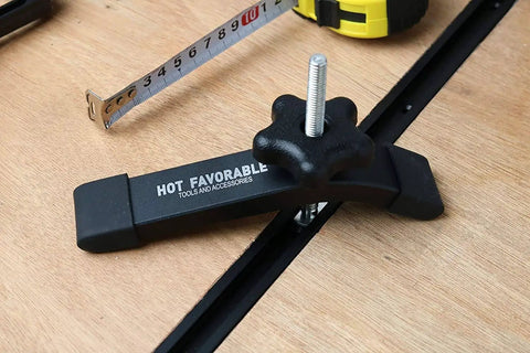 Durable Aluminum 24 Inch T Track Kit With Two Hold Down Clamps For Woodworking Fits 5/16 And 1/4 T Bolts And 1/4 Hex Bolts