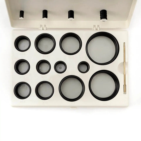Heavy Duty Pro Grade Hydraulic O Ring Seal Kit 212 Pieces with Buna N 90A NBR O Rings displayed in open box