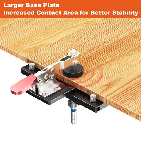 Concealed Hinge Jig With Quick Clamp And Dust Vacuum Adapter For 35mm Door Hinge Install Carbide Bit With Measuring Scale