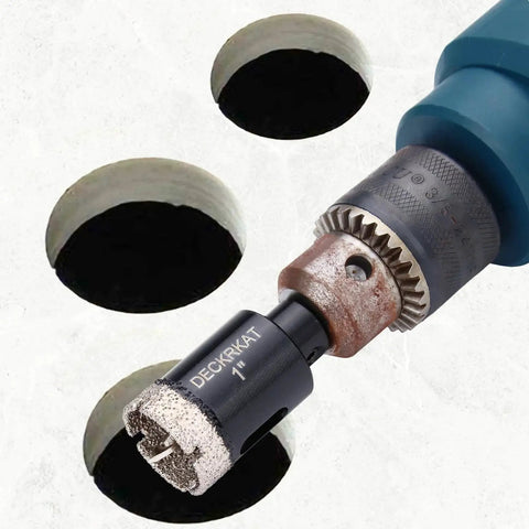 2 Pack 1 Inch Diamond Tipped Hole Saw Bits With Guiding Pilot Bits For Porcelain Tile Ceramic Stone Glass Pottery And Bottles Pro Grade Heavy Duty For Clean Smooth Holes In Hard Materials.