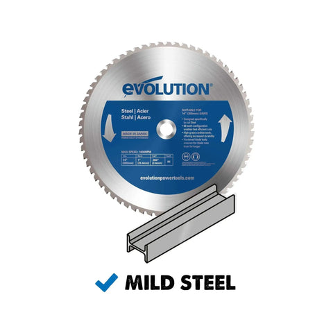 Mild Steel Cutting Blade For Circular And Chop Saws, 14 Inch, 66 Tooth, Carbide Tipped TCT Blade For Cold Metal Cutting