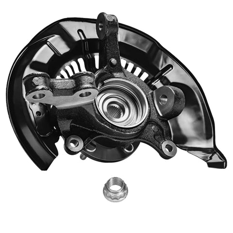 AWD Front Right Steering Knuckle With Wheel Hub Bearing Assembly For 2008-2013 Toyota Highlander 3.5L Gas shown front view