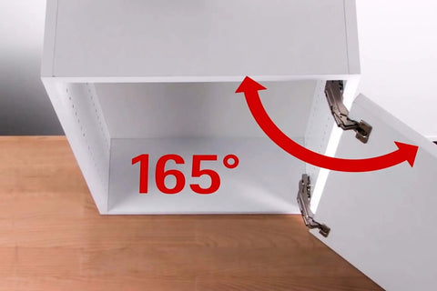 Concealed Hydraulic 165 Degree Frameless Cabinet Door Hinges With Adjustable Mounting Easy Install Soft Closing Nickel Plated