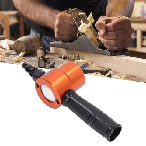 360 Degree Double Head Metal Cutting Nibbler Attachment For Drills Electric Sheet Metal Cutter Tool with woodworking background