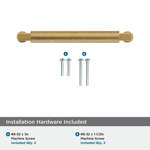 Balata 5 1/16 Inch Center To Center Champagne Bronze Cabinet Pull For Cabinets And Drawers 5 9/16 Inch Overall Length Transitional Style Model BP37624CZ with installation screws