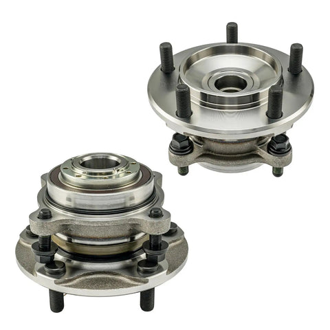 Beefy Front Wheel Bearing And Hub Assembly Set For 2007 2019 Toyota Tundra Rwd And 2008 2019 Sequoia Rwd, shown uninstalled.