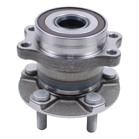Close-up of a wheel bearing and hub assembly for Subaru, showing bolt structure and sealed design, fits models 2014-2020.