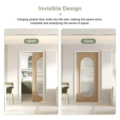 36x80 Inch Pocket Door Frame Hardware Kit with Two Way Soft Close for 2x4 Stud Walls Sliding Hardware for 24 to 36 Inch Wide Doors