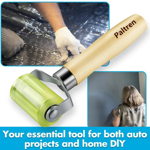 Seam Roller With Dual Ball Bearings For Professional Application In Automotive Sound Deadening and Home Workshop Projects