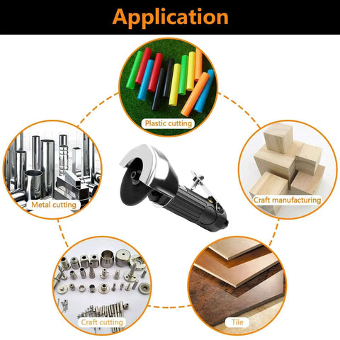 Applications of Pro Grade Pneumatic Cut Off Tool Kit With Two 3 Inch Die Grinder Cut Off Wheels Heavy Duty Metal Cutter