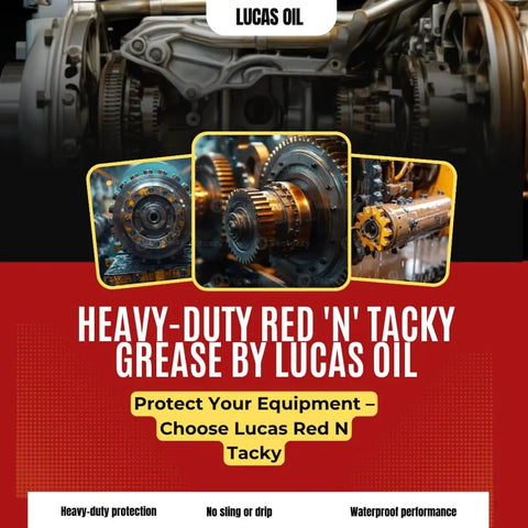 Red N Tacky Grease 1 Pound 2 Pack Heavy Duty Lithium Grease Waterproof High Temp For Trailer Bearings Farm And Auto Use