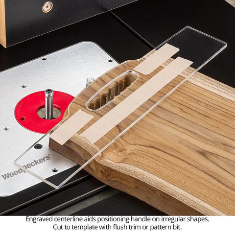Two In One Cutting Board Template With Juice Groove, Laser Cut Acrylic Router Template for Cutting Boards, USA Made