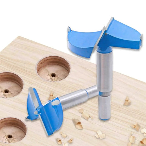 Self Centering Hole Saw Cutter Drill Bit For Woodworking 30mm Core Drill Boring Bit For Precise Wood Holes Durable Easy To Use For Diy Or Pro Projects PPOZYLPC shown with drilled wood holes