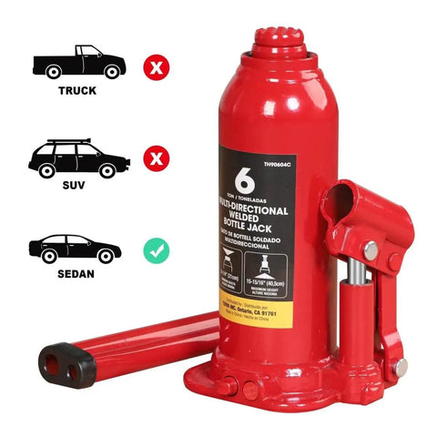 Horizontal And Vertical 6 Ton Hydraulic Bottle Jack For Cars Dual Purpose Welded Car Jack With 12000 Lbs Lift Capacity
