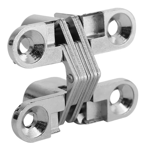 Hidden 180 Degree Door Hinge Zinc Alloy Invisible Concealed Cross Hinge For Cabinets And Furniture, metal structure