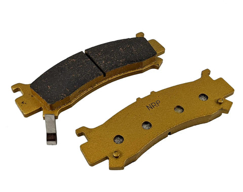 Traild front and rear ceramic brake pads for Honda Pioneer 1000 with gold backing plates