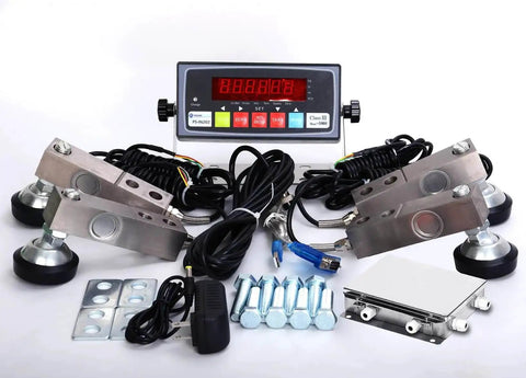 10,000 Pound Precision Floor Scale Kit For Livestock With NTEP Indicator Four Load Cells Leveling Feet Legal For Trade Accuracy