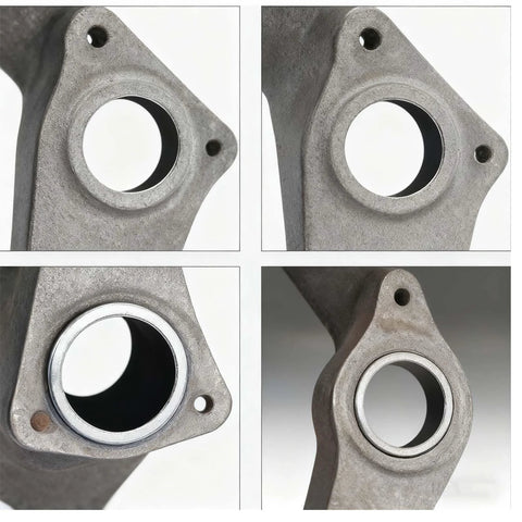 Exhaust donut manifold gasket, 2 pcs, 2.5 inch bore (65mm), graphite material, automotive part