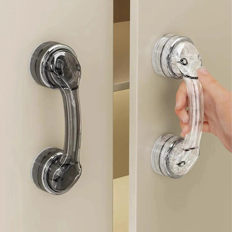Strong Suction Cup Handle For Glass Doors And Windows Cabinets And Refrigerators No Drilling Installation Detachable Reusable