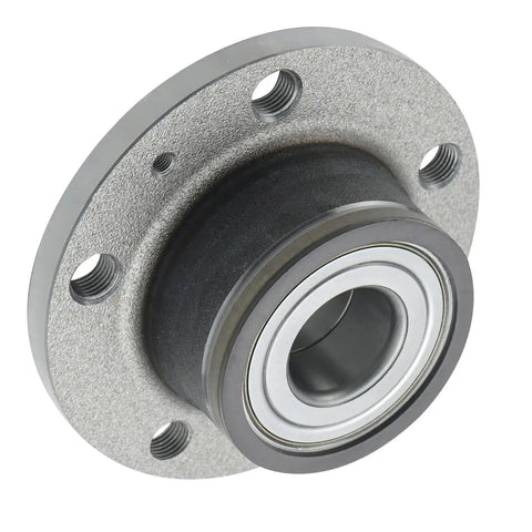 Rear Wheel Hub Bearing Assembly For 2005 To 2018 Volkswagen Jetta And 2006 To 2019 Passat, 5 Bolt Rear Hub With ABS Encoder, close-up view
