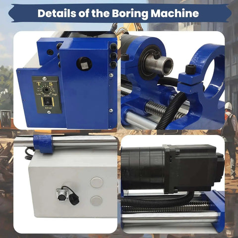 Portable Hole Drilling And Line Boring Tool For Excavators And Loaders Heavy Duty 55 To 200 Mm Boring Diameter with 5.24 Ft bar