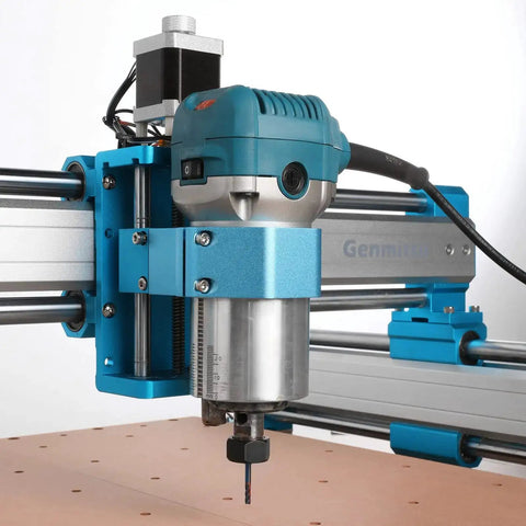 65mm Aluminum CNC Spindle Holder Mount installed on CNC machine